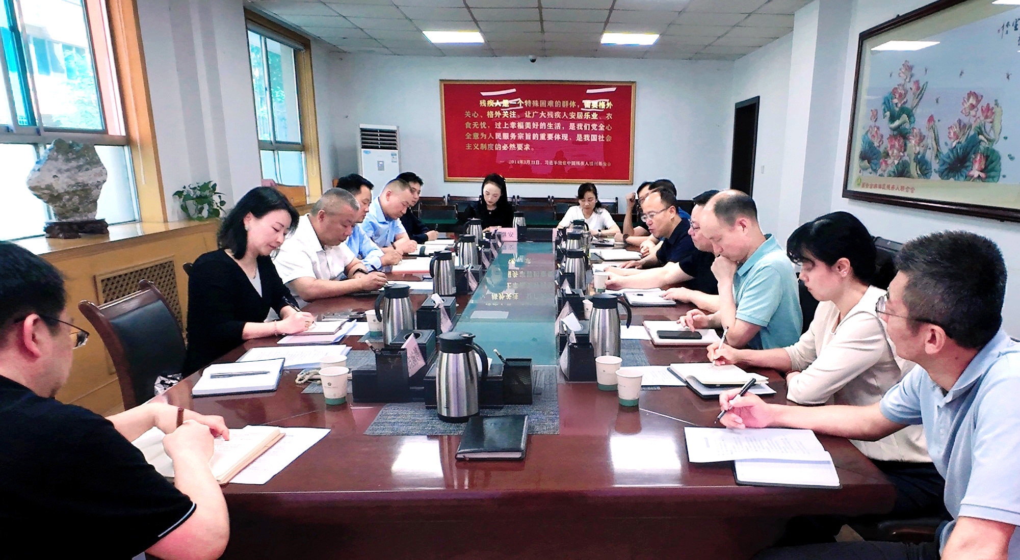 强盛一行赴西安市残疾人结合会发展专题调延转—共商残疾人康复养老事业发展，索求科技助残服务新模式